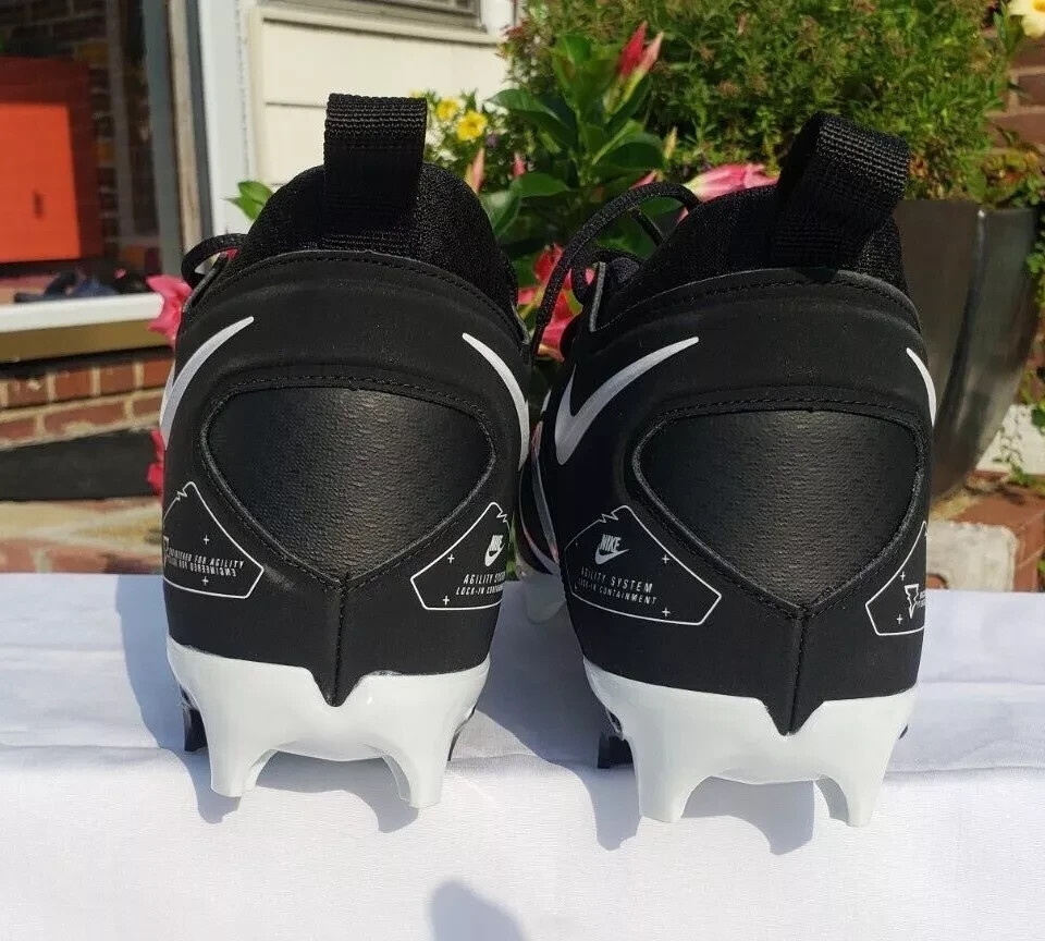 NIKE ALPHA MENACE PRO 3 MID FOOTBALL CLEATS SIZE 13.5 BLACK  display picture 3