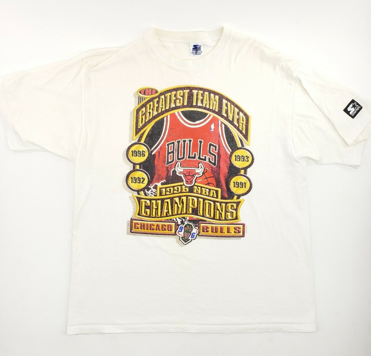 Vintage 1996 Starter Chicago Bulls NBA Championship Locker Room