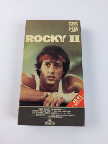 Rocky II 1979 Sylvester Stallone VHS Red Label CBS Fox 1984 - Zdjęcie 1 z 8