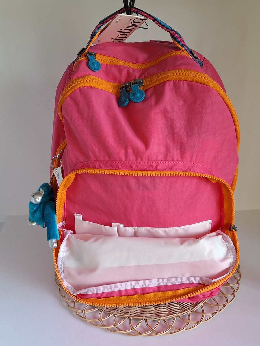 Kipling Seoul Flash Pink Chain backpack, large NWT Kipling Seoul Extra Large 17 main image 4