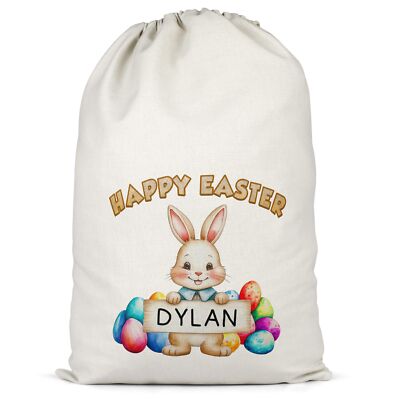Personalisiert blau Frohe Ostern Jungen Leckerbissensack Geschenk Junge Geschenk Frühling Sca...