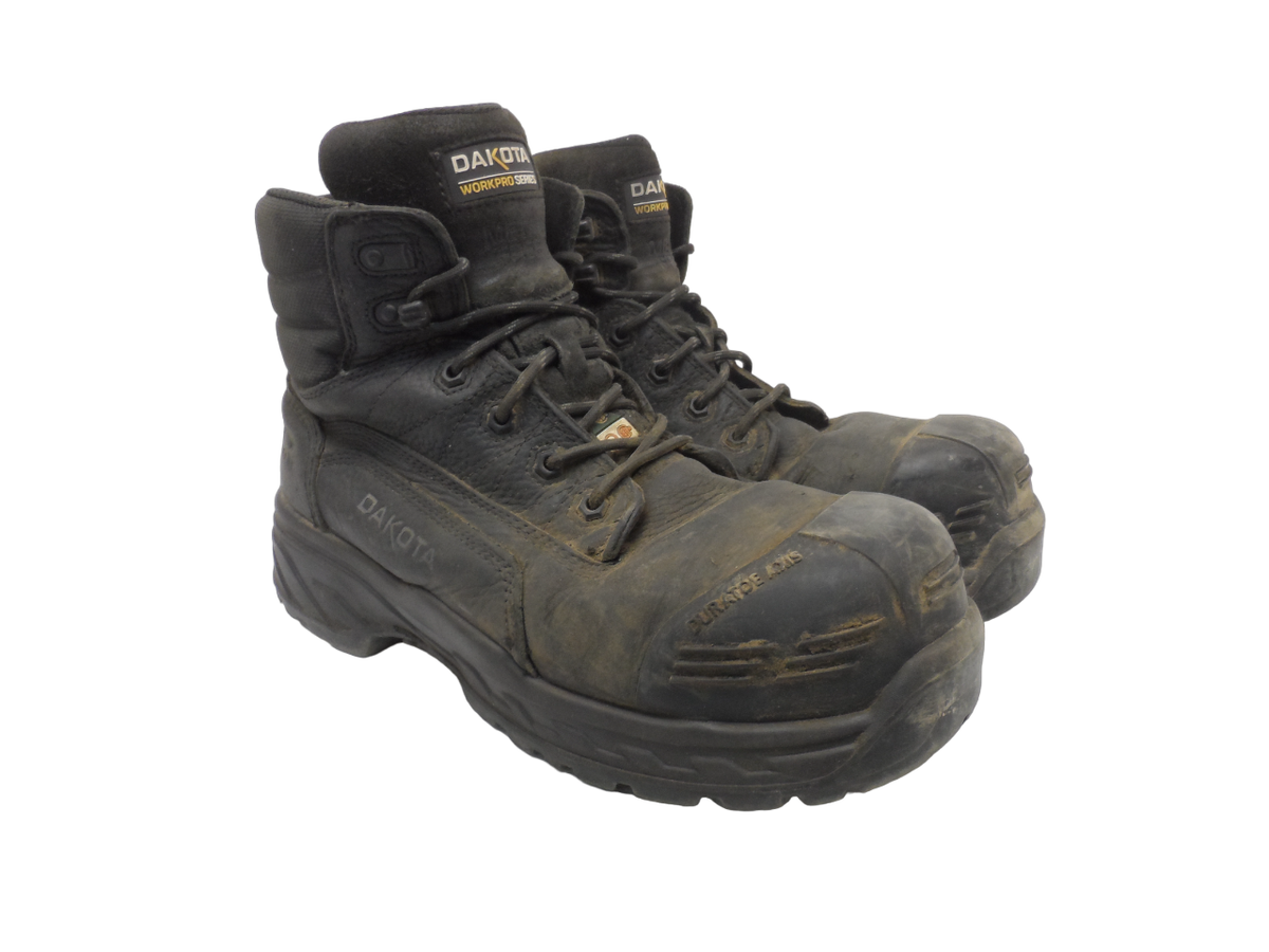 DAKOTA Men\'s 8901 Composite Toe Composite Plate HD3 Waterproof Boots Black 10M DAKOTA Men main image 4