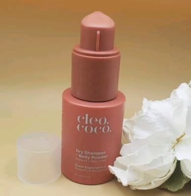 Cleo +Coco Dry Shampoo Body Powder Great Expectations Grapefruit Bergamot 4 oz 