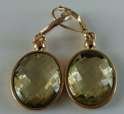 QVC Joan Rivers Classics Collection Gold Tone Lever Back Earrings Pale  Yellow - Main Image