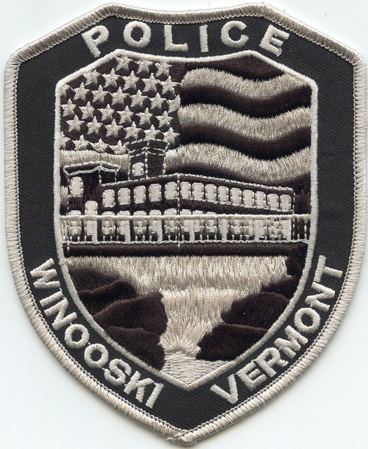 WINOOSKI VERMONT VT subdued POLICE PATCH eBay
