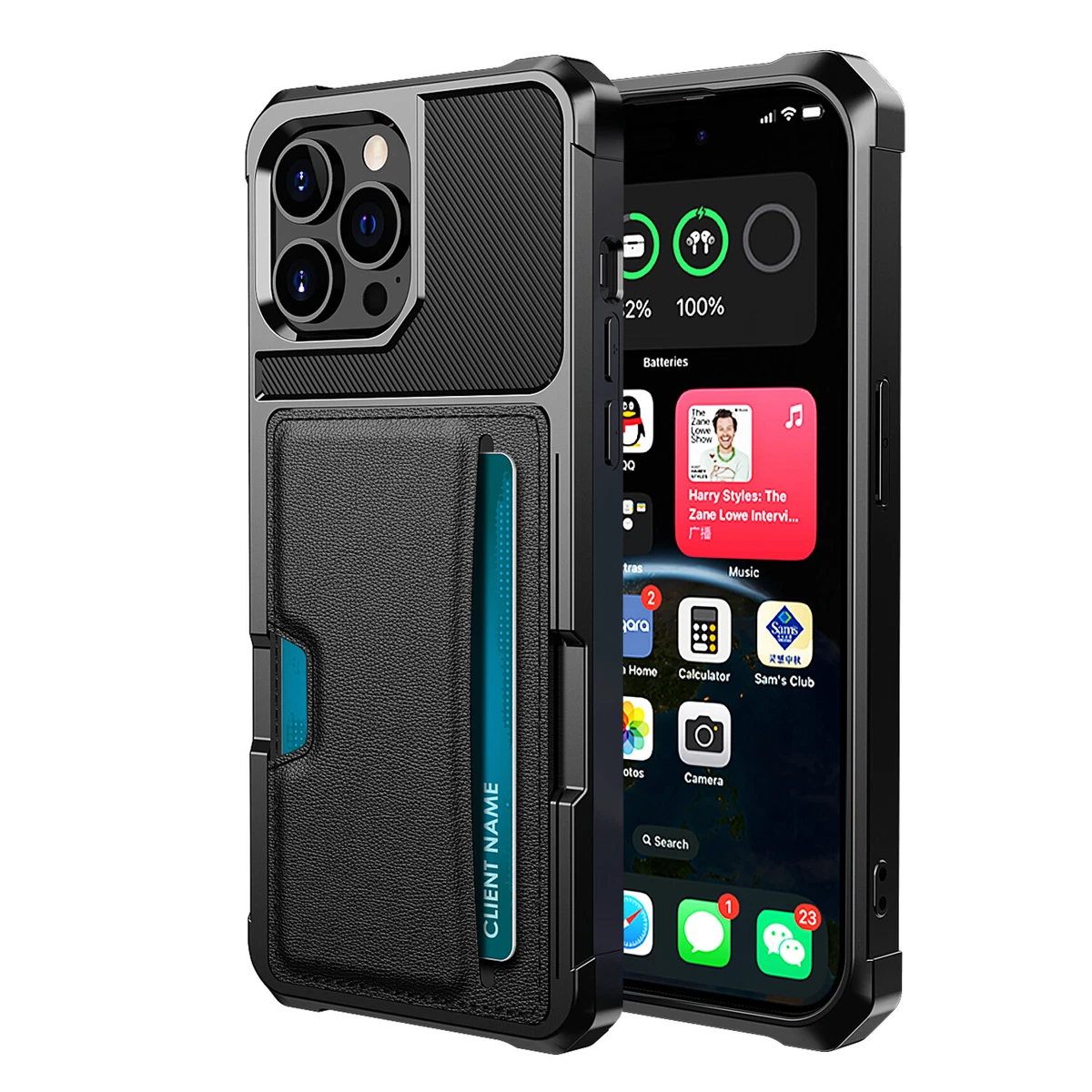 BRAND SET Cover Portafoglio Con Magnetica Per Xiaomi Poco F3 – Pelle PU, Slot Casse E Contanti, Nero