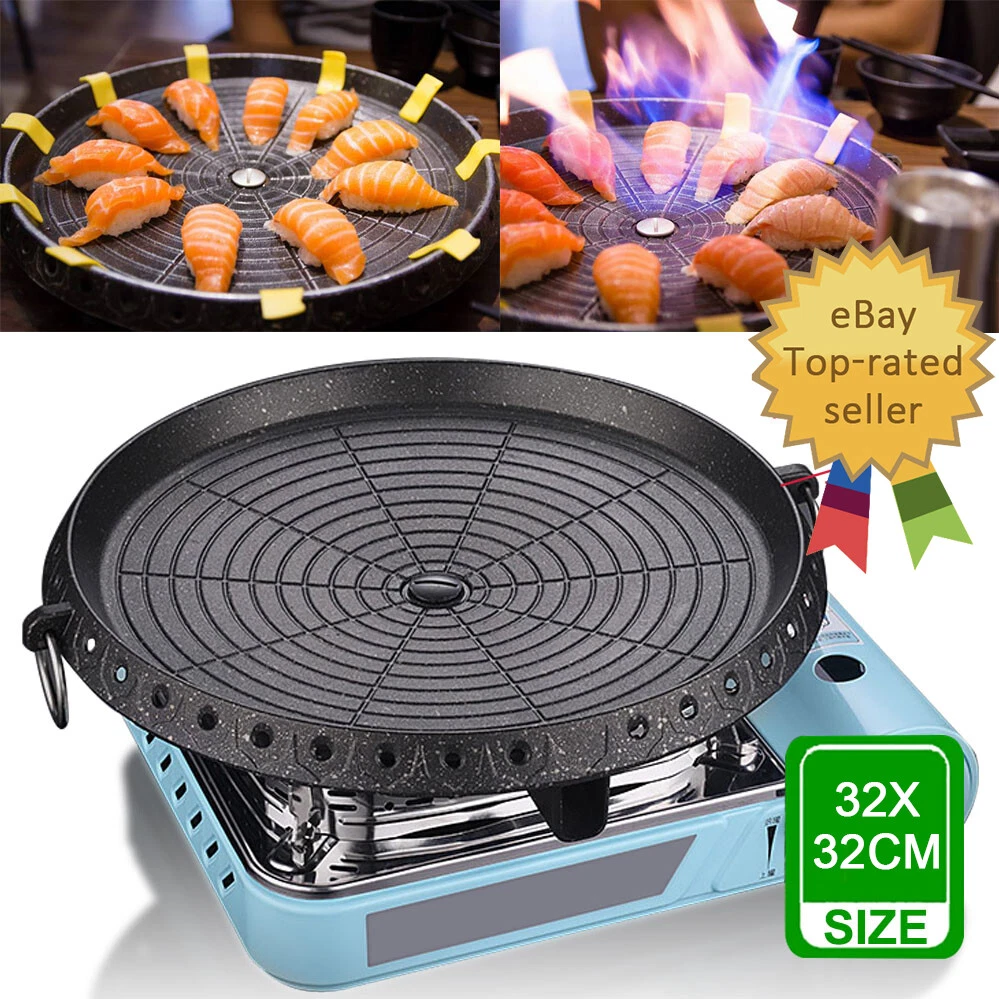 Portable Coating Gas Stove Marble Grill Plate Korean Non Stick BBQ