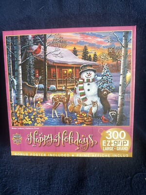 Winter Visitors 300 Pc Puzzle William Vanderdasson By Master Pieces EZ Grip New