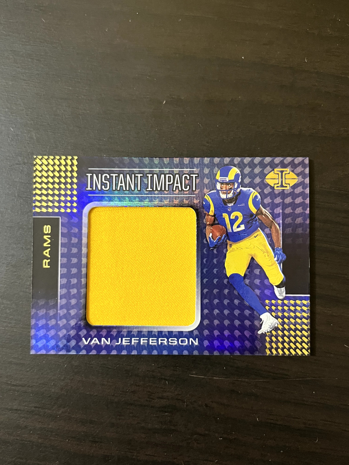 Van Jefferson 2020 Illusions Instant Impact Jumbo Rookie Relic #II28 RC Jersey