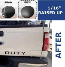 Tailgate Raised ABS Plastic Letters fit Super Duty 2008-2016 Matte Black