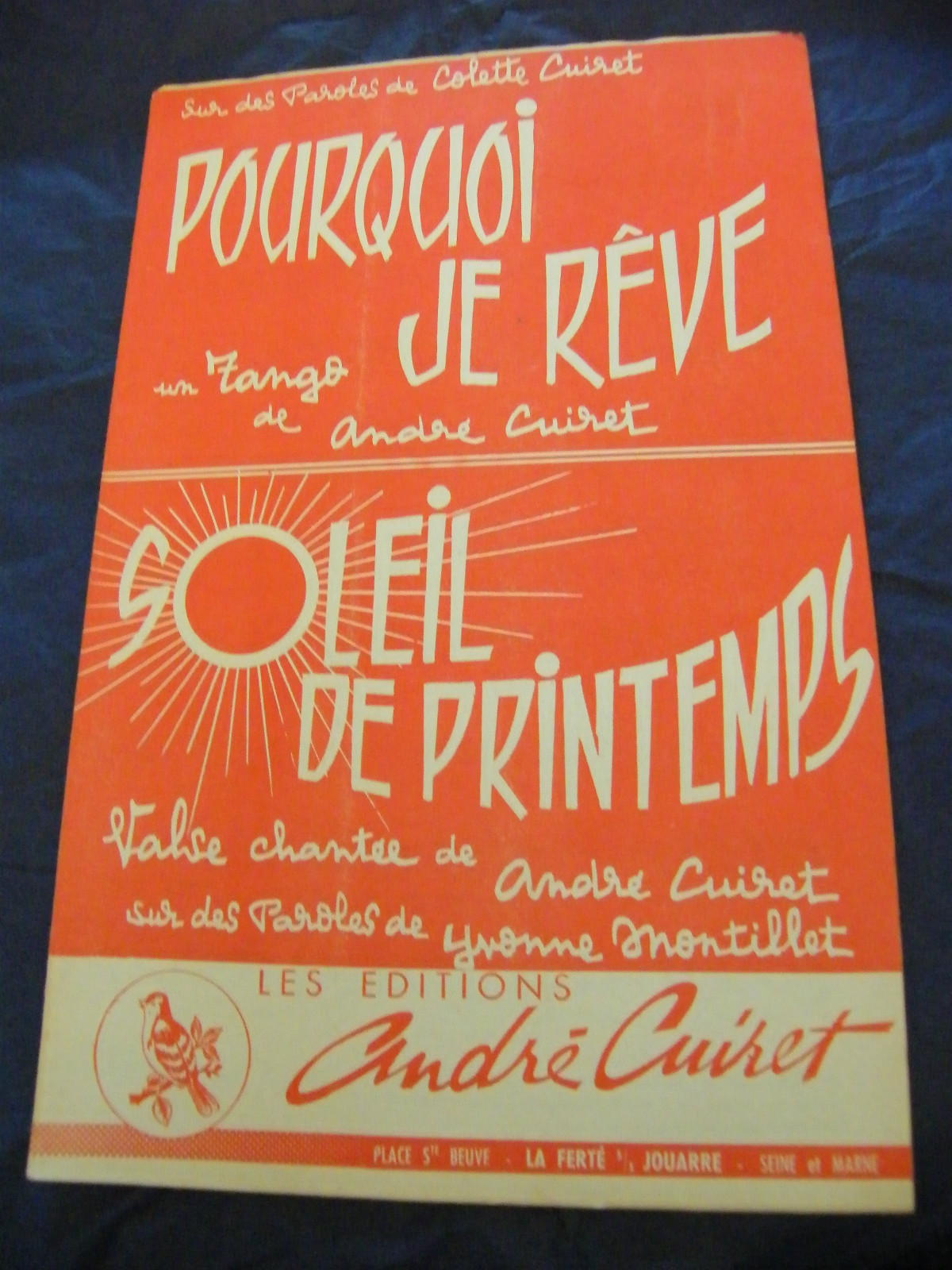Partition Why I Dream Spring Sun by André Cuiret 1958