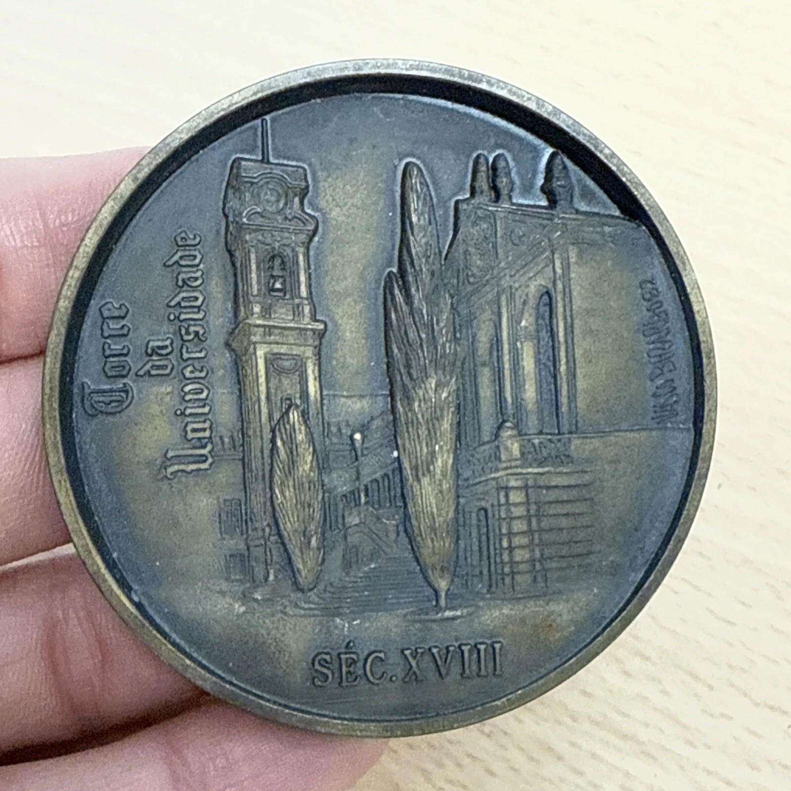 Médaille Monumentos De Coimbra Torre De Universidade SÉC XVIII
