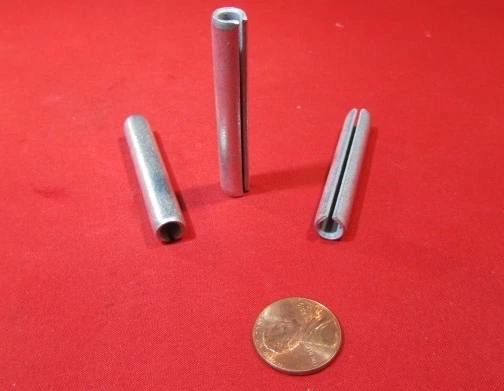 Zinc Plate Steel Slotted Roll Spring Pin, 5/16" Dia x 2" Length, 25 pcs