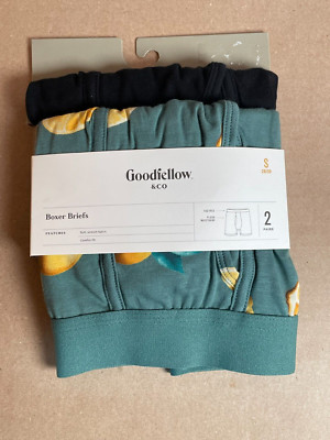 Goodfellow &amp; Co: 1 Paio Di Boxer In Tessuto, Morbidi E Comodi, Fantasia Verde E Rosso Plaid, Taglie M L XL