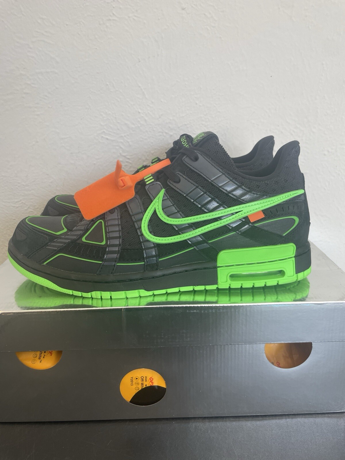 OFF WHITE X NIKE Taglia 13 Nike Air Rubber Dunk x Off White Low Green Strike