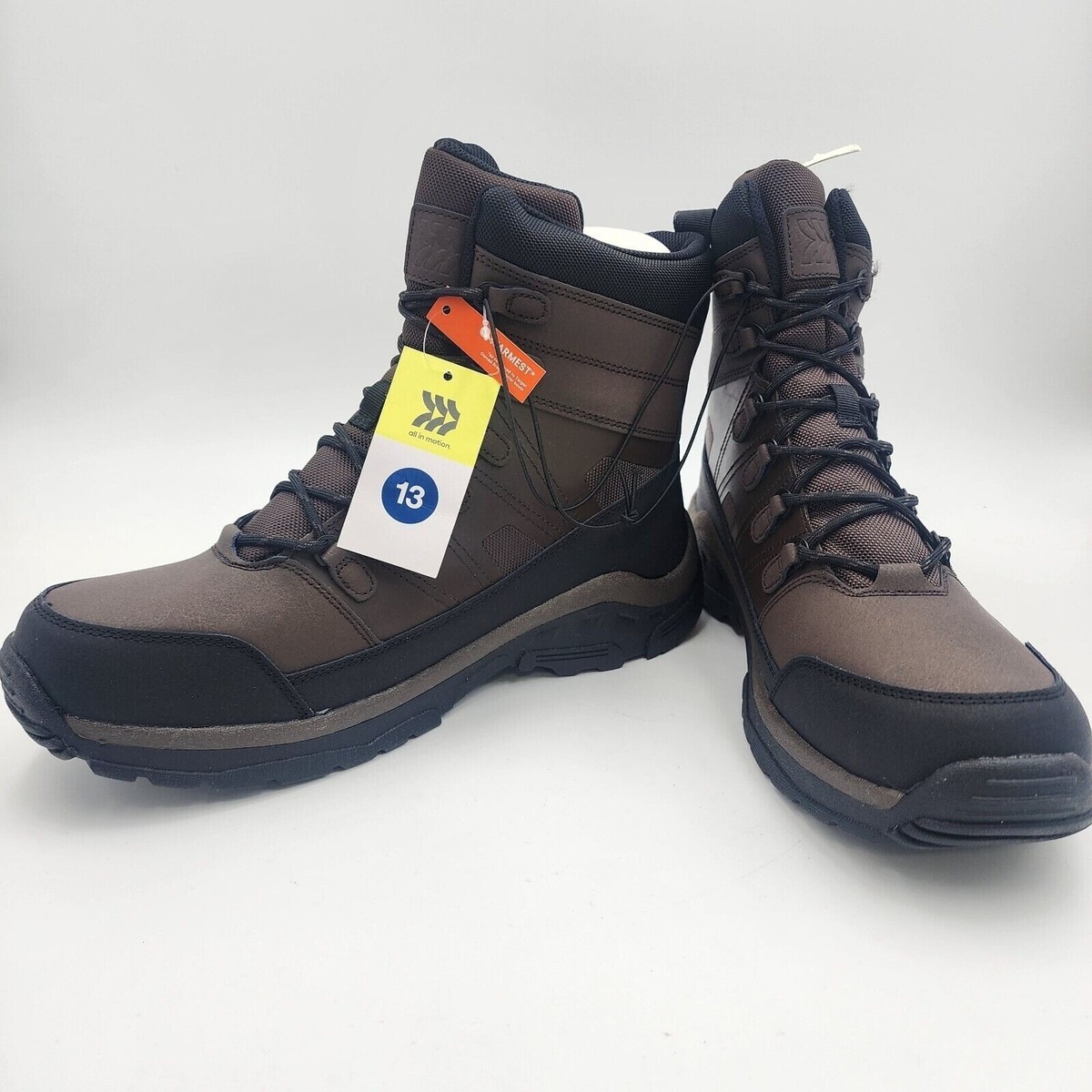 All in Motion Tan and Black Men\'s Boots All In Motion Boots for Men Deals - New and used pre-owned  main image 4