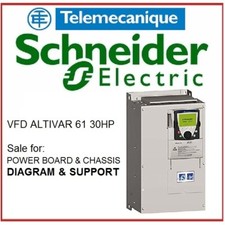 TELEMECANIQUE VARIABLE FREQ DRIVE VFD ALTIVAR 61 30 HP PWR BOARD+CHASSIS DIAGRAM