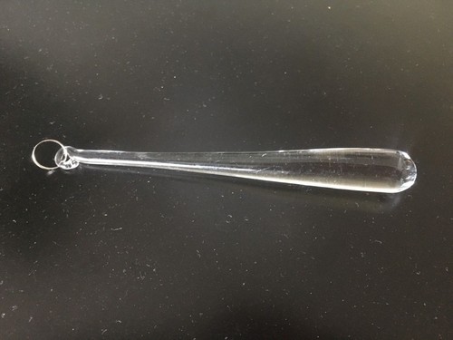 tenture en verre cristal gouttes en verre lustre tenture pour lustre verre 12 cm - Photo 1/2