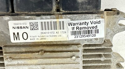 2011 Nissan Juke 1.6L PCM ECM ECU Engine Computer BRAIN BOX DEA010