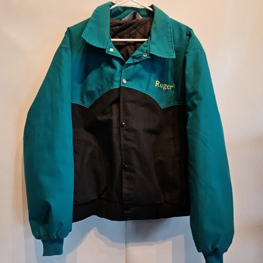 Vtg Holmen Wisconsin FFA Tractor Trucker Farmers Work Jacket Coat Mens XL