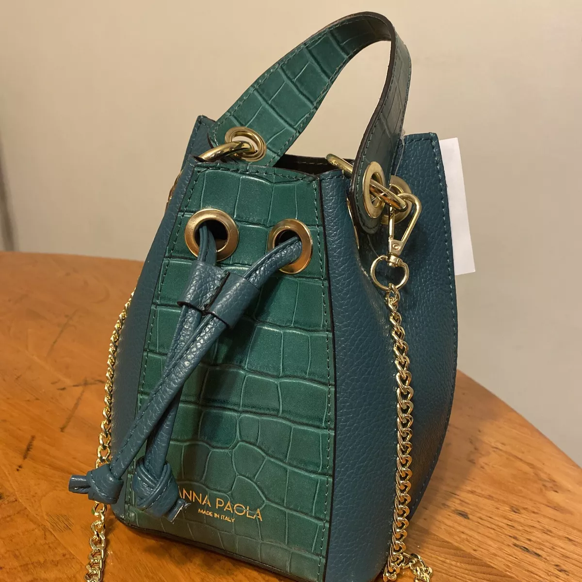 Emerald Green Handbag  Genuine Italian Leather