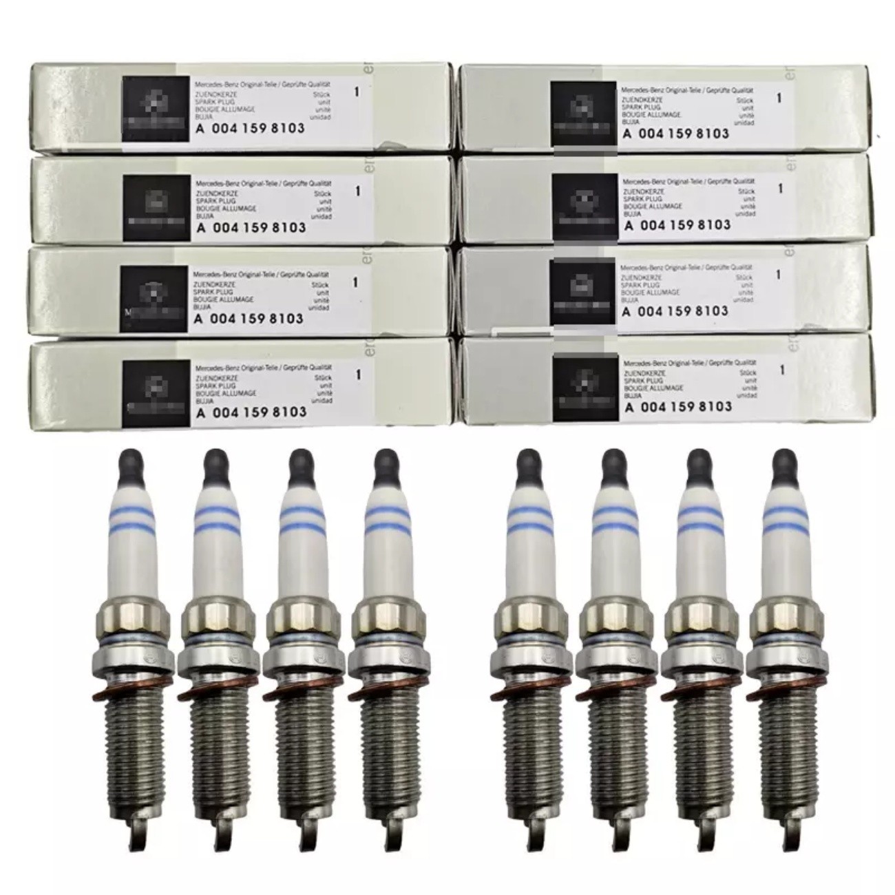 8X A0041598103 Fit Mercedes Spark Plug for M152 M278 M157 M276EnginesGenuine USA