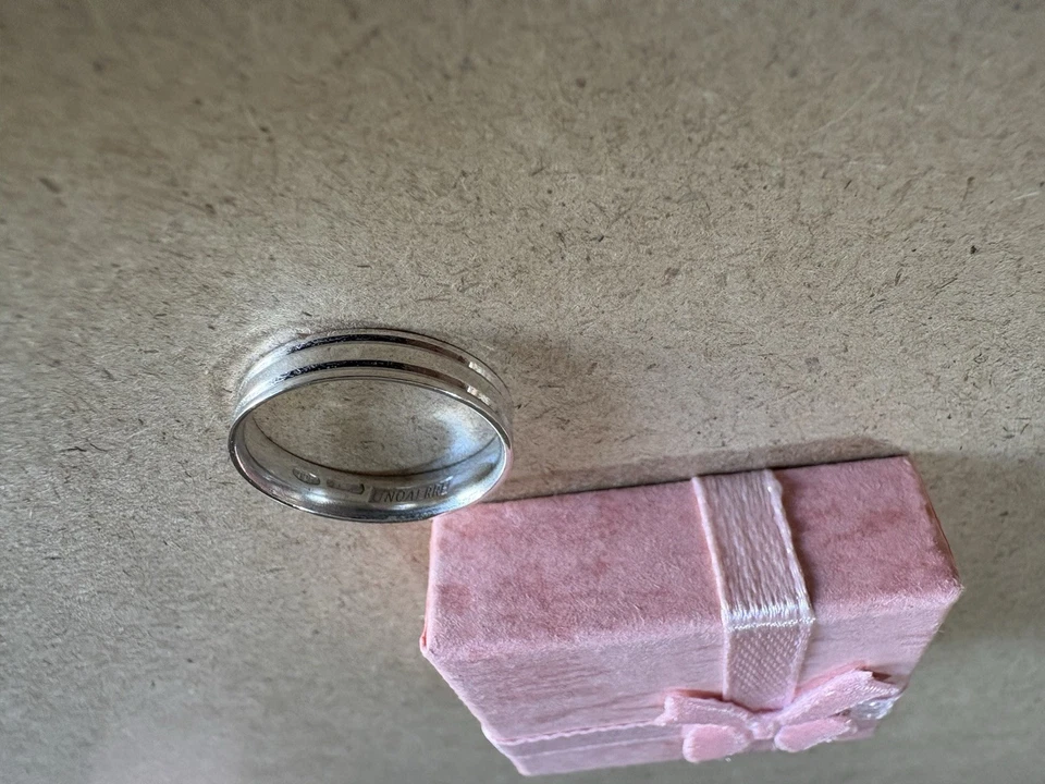 Anello Fascia Fedina UNOAERRE Italy Argento 925 2GR 16.5MM - Immagine 2 di 3