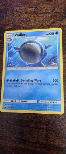 Wailord 40/168 Rare Celestial Storm Pokemon Lightly Played