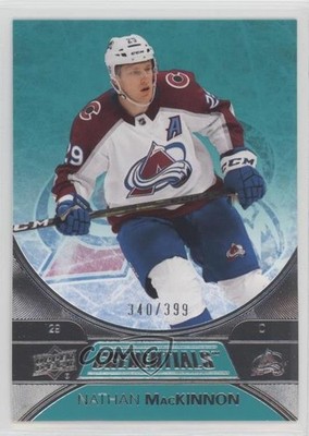 2021-22 Upper Deck Credentials Teal 340/399 Nathan MacKinnon #4 0x5i