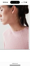 Cos Cashmere Ribbed-Knit Jumper  size Small 