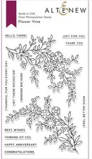 Altenew Flower Vine Stamp  Die Bundle NEW includes Sentiments 