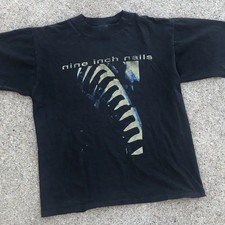 Vintage 90s 1994 Now I  m Nothing Nine Inch Nails Shirt reprint 16D554