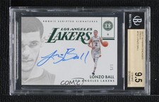 2017 Encased Rookie Scripted Signatures Green 1/5 Lonzo Ball BGS 9.5 Auto 11oq