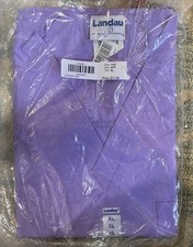 LANDAU LADIES NEW LAVENDER SCRUB TOP XL