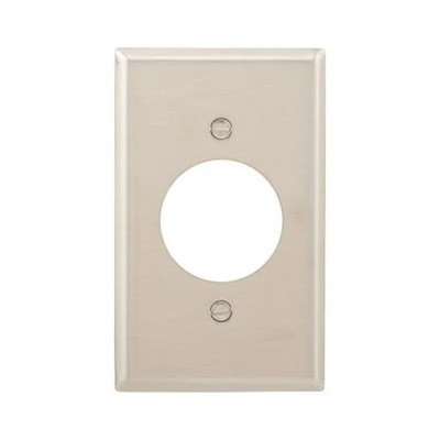 Eaton Wiring Devices 93111-BOX1 - allplate 1G Sgl Recp 1.594'' Hole Std SS - 1EA