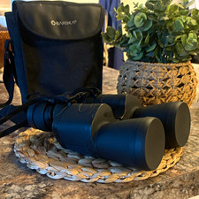 Barska 10x50 Porro Prism Binoculars Ruby Coated 50mm Black w/ Case Caps