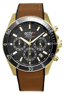 Westar Activ Quarz Chronograph Schwarz Zifefrblatt 90245GPN183 100M Herrenuhr