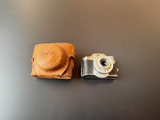Vintage BEICA Japan Miniature Camera Spy Camera Leather Case