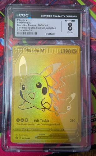 Pikachu V graded CGC 8 for sale on eBay