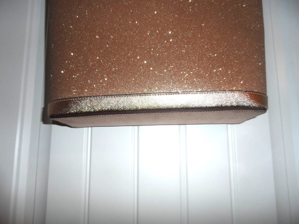 Stunning Kate Spade Tinsel Glitter rose gold purse large women - Image 3 of 4