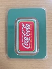 1oz 999 Fine Silver Colourised Coca-cola Vintage Bar In T.E.P