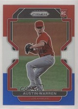 2022 Panini Prizm Tier II Red White & Blue Prizm Austin Warren #187 0c3e
