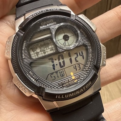 Casio Digitaluhr Sports Gear World Time 3198 AE-1000W Herren Unisex