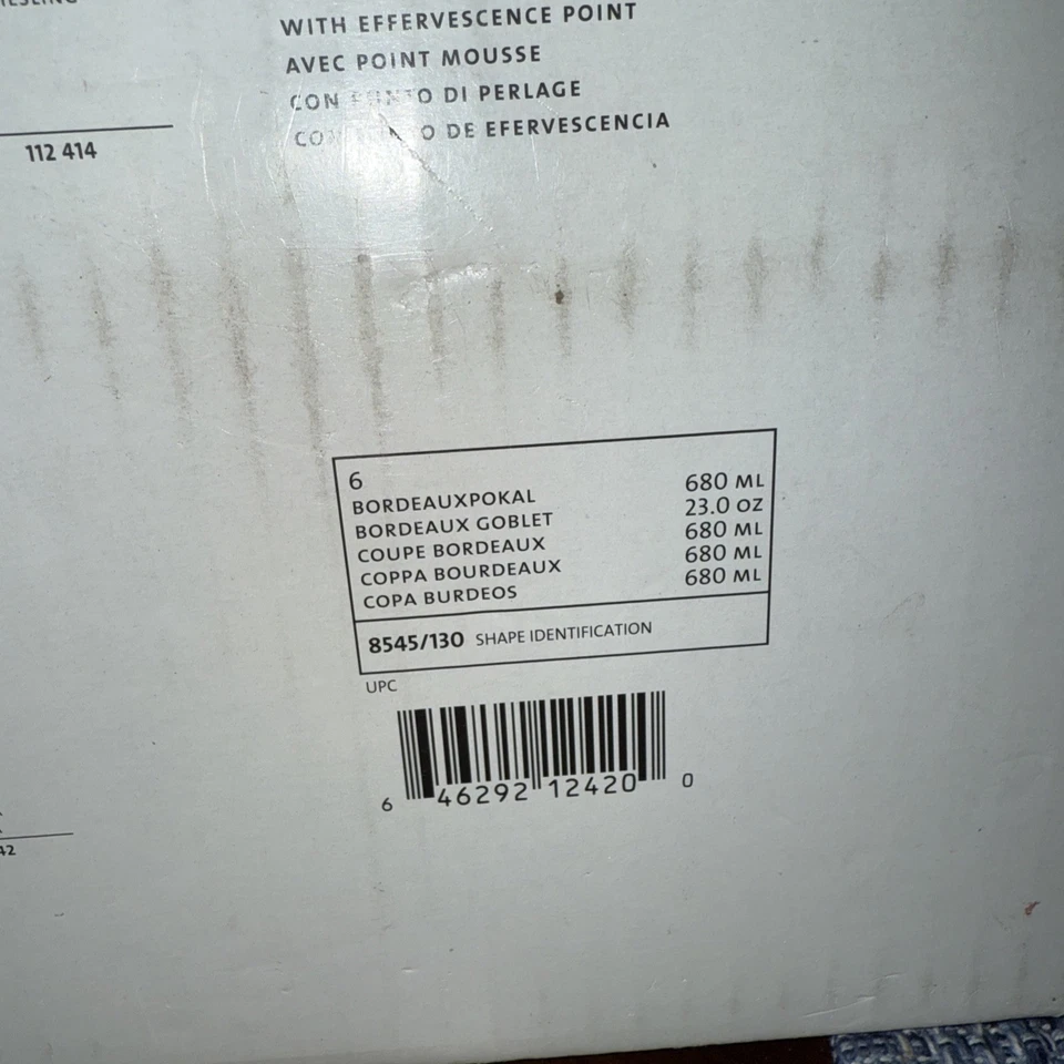 Nueva copa de vino tinto Schott ZWIESEL GLAS Burdeos puro (juego de 6) Foto 3 de 4