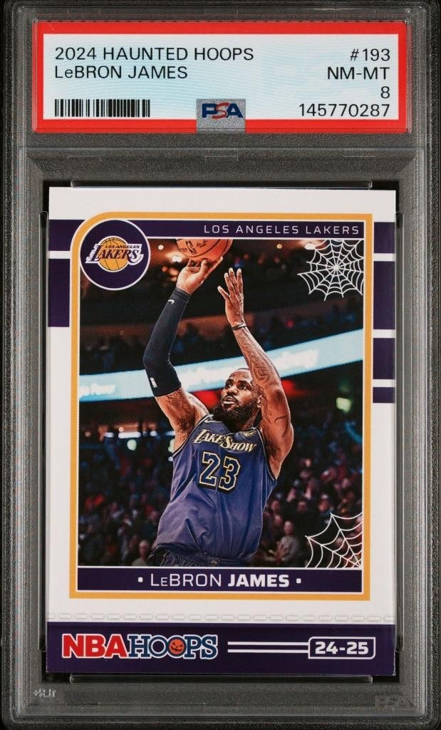 2024 Haunted Hoops LeBron James #193 - PSA 8 NM-MT view 3