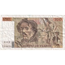 [#336979] France, 100 Francs, Delacroix, Undated (1995), P.288, VF
