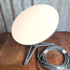 Starlink Gen 1 Round Dish Antenna w/ Tripod  Cable - No Router No PSU AS IS P/R