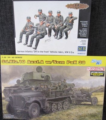 Sd.Kfz 10 Ausf. A mit 5cm Pak 38 und Crew von Dragon im Maßstab 1:35 *NEU*