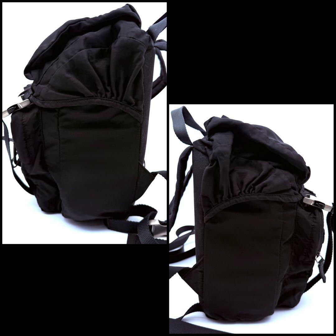 condition PRADA tessuto nylon triangular logo bac… - image 4