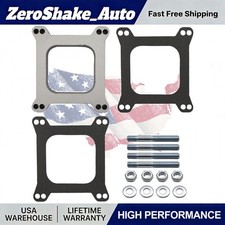 1 Aluminum Carb Carburetor Spacer Fit Chevy Ford 350 Afb Sbc Bbc Bb 4 Bbl